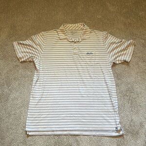 White and blue Peter Millar Sea Island polo